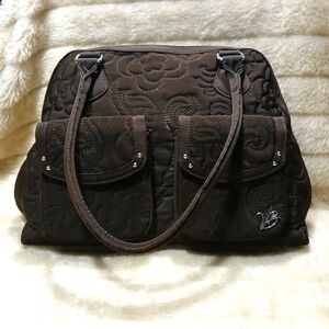 Vera Bradley Rich Brown Quilted Handbag
